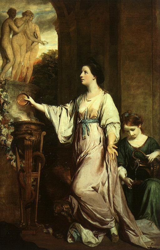 Sir Joshua Reynolds Lady Sarah Bunbury Sacrificing to the Graces Germany oil painting art